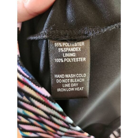 Lulus When Worlds Kaleidoscope Rainbow Black Print Dress S - Picture 3 of 5